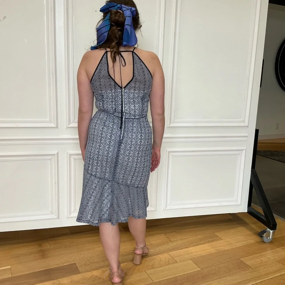 Antonio Melani navy blue/white amazing dress! - Picture 4 of 9